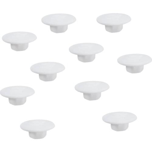 10 Pieces Bike Bicycle Headset Hex Socket Allen Bolt Screw Nut Head Cover Cap M5, 10mm Diameter, 4 Colors for Choose