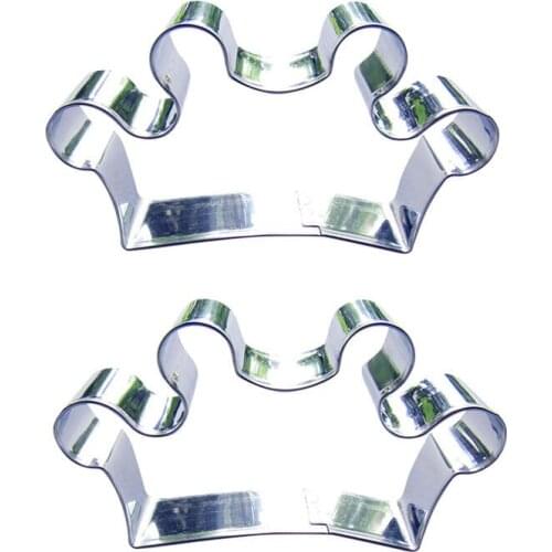 Crown shape 2 piece biscuit cutting molds, baking tools, cake decorating soft candy tools