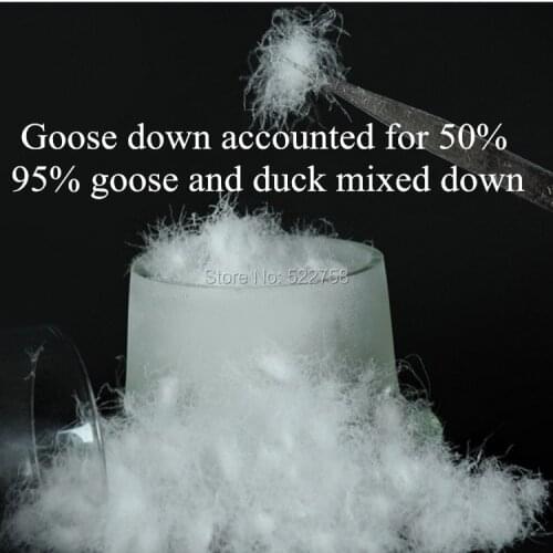 95% white goose & duck mixed down/ goose accounted for 50% /fill power 700/comforter and jacket filler/ 1lb price free shipping