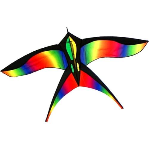 Free shipping hot sell rainbow kite for kids delta kite nylon toys kites children kite fly line weifang bird kite factory ikite