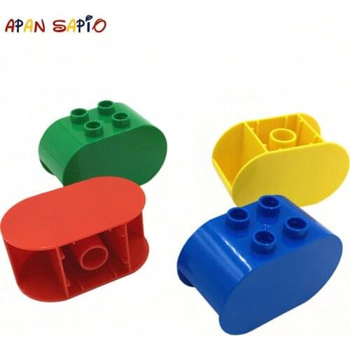 BIG DIY Building Blocks Ellipse Figures Bricks 2x2Dot 6PCS Educational Creative Toys for Children Compatible With brands bricks