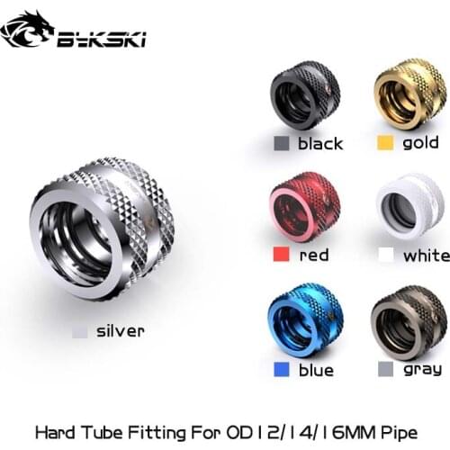 Bykski B-HTJV2-L12 B-HTJV2-L14 B-HTJV2-L16 G1/4 Rigid Tubing Fitting Hand Compression Hard Pipe Connector water cooling pc