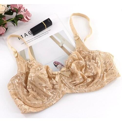 PariFairy Women\s Lace Underwire Minimizer Bra Sexy Underwear Bras For Women Bralette Lace Bra Lingerie Intimates Soutien Gorge