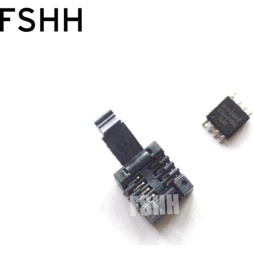 Black clamshell 150mil SOP8 SOIC8 test socket IC socket Clamshell Adapter socket (Back pin SMD) SMT test socket