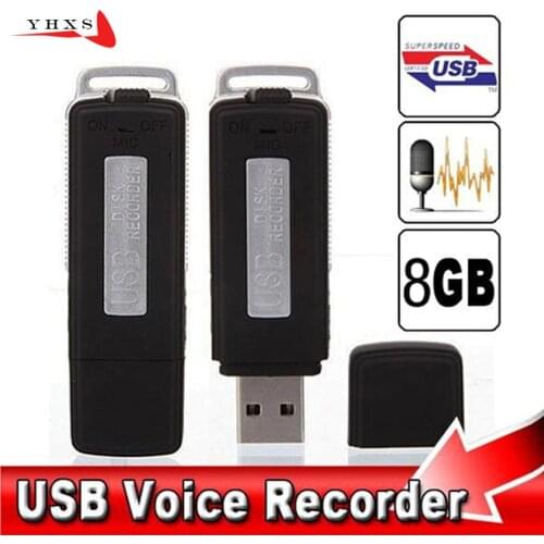16GB Metal Digital Voice Recorder Voice Activated USB Pen Drive Voice Recording with Two Slots for PC Xiaom Android Smartphone