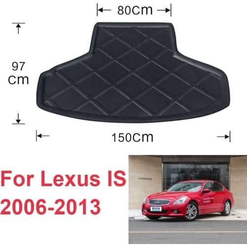 For Lexus IS 2006-2013 06 07 08 09 10 11 12 Auto Car Rear Boot Cargo Liner Tray Trunk Luggage Floor Carpet Mats Carpets Pad Mat