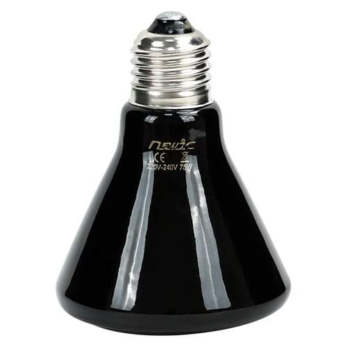 Lámpara calefactora de cerámica infrarroja para reptiles, bombilla de luz del emisor de calor de 110V y 220V, 25W, 50W, 75W, 100