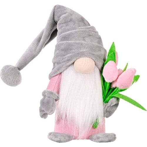 Mothers Day Gnome Spring Flower Tomte Swedish Nisse Scandinavian Elf Decoration G6DA