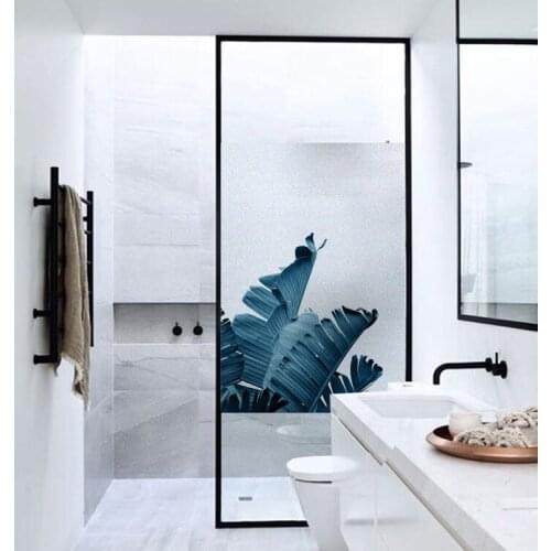 Custom Size Tropical Plant window glass sticker opaque matte film bathroom door bathroom toilet shading privacy film