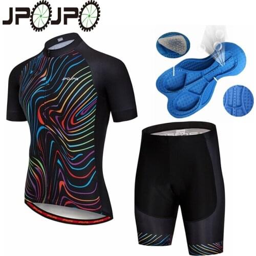JPOJPO Men Cycling Jersey Pro Team Set Mountain Cycling Clothing Breathable Maillot Ropa ciclismo Bike Jerseys cycling set