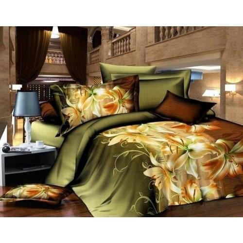 Reactive Printing Wedding Decorative Gift 5d Red Rose Bedding Sets Birthday Present Duvet Cover Flat Bed Sheet Linen Pillowcase