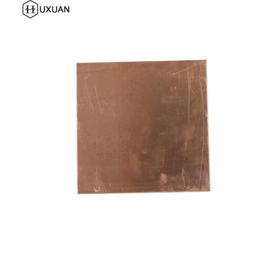 Cu Metal Sheet Plate 99.9% Copper Nice Mechanical Behavior and Thermal Stability High Quality Tool Parts 100x100x1mm