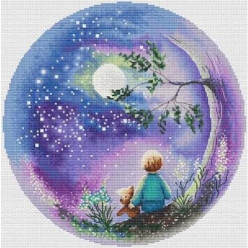 11/14/18/16/22/25/28ct Little dreamer patterns Counted Cross Stitch 1 Cross Stitch Kits Embroidery Needlework Sets