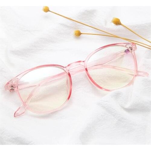 New Fashion Plastic Glasses Frames Round Female Men Nerd Transparent Optical Frames Computer Glasses Frames