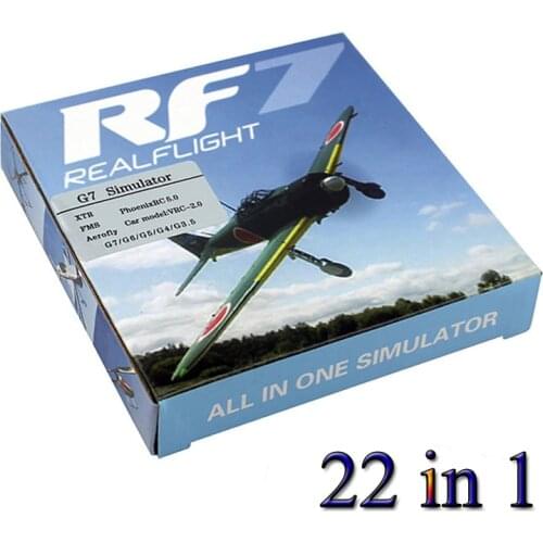 Newest 22 in 1 Simulator 22in1 USB RC Simulator for Realflight Support G7.5 G7 G6.5 G5 Flysky FS-I6 TH9X Phoenix5