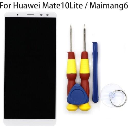 New Touch Screen LCD Display LCD Screen For Huawei mate 10 lite Replacement Parts + Disassemble Tool+3M adhesive