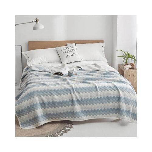 Luxury Cotton Summer Quilt Single Double Bed Article Blankets Fashion Bed Cover Simple Lattice Air Conditioning Quilt