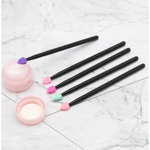 Silicone eye shadow brush dressing tool single small size silicone head eye shadow brush brush manufacturer wholesale