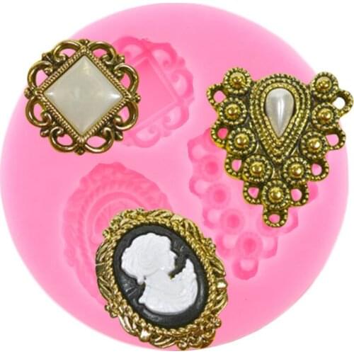 Heart Frame Border Silicone Molds Jewelry Resin Clay Mould Fondant Cake Decorating Tools Candy Chocolate Gumpaste Moulds