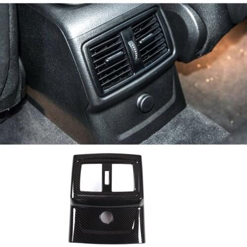 Car Styling Interior Rear Row Air AC Vent Outlet Cover Trim Sticker Fit For BMW X1 F48 2016-2018 For BMW X2 F47 2018 Accessories