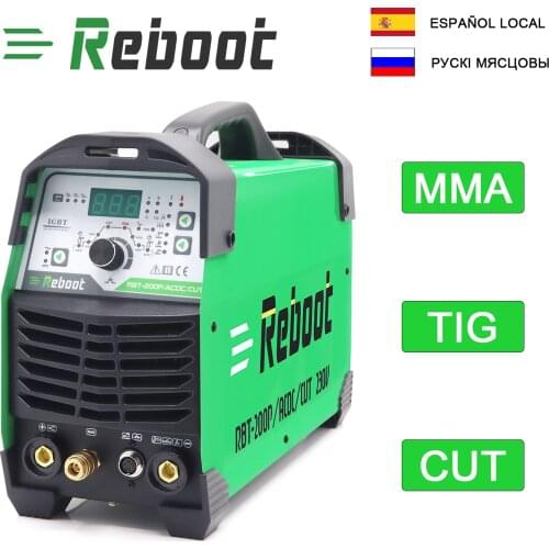 TIG Welder 200A AC/DC Aluminum Welder ,Tig AC/DC And Cut Plasma Inverter with Foot Pedal Full Digital Control Welding Machine