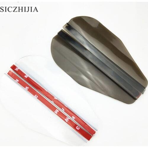 Outdoor awning flexible piastic rearview mirror rain eyebrow for Ford Focus Fusion Escort Kuga Ecosport Fiesta Falcon EDGE