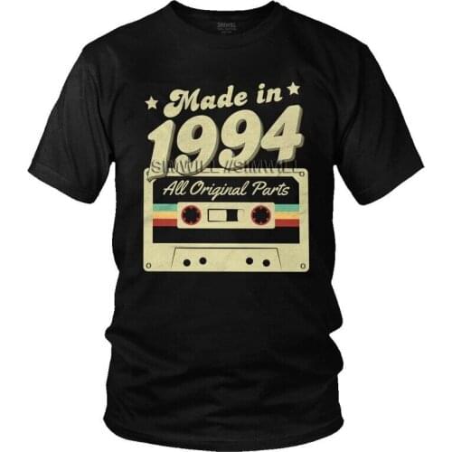 Vintage Made In 1994 T-shirt Men Streetwear T Shirt Short Sleeve Cotton 27th Birthday Tshirt Cool Tee Tops