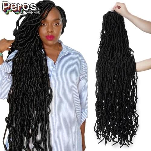 Nu Locs Crochet Hair 36Inches160Gram 21Strands/Pack Faux Locs Extension Synthetic Soft Goddess Braiding Hair For Black Women