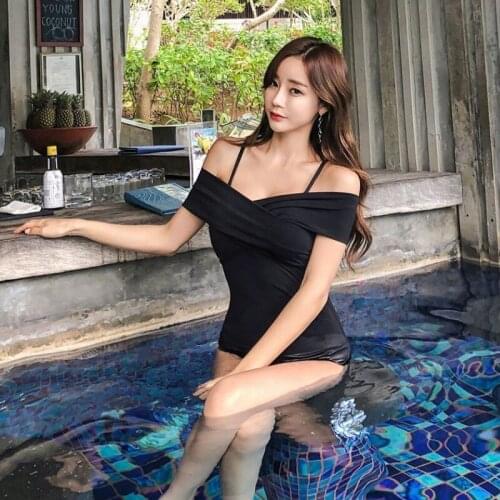 Womens Swimwear Swimsuit One Piece Whole Sports Solid Female New 2020 Sexy Green Undertakes Women Polyester Swim Suit