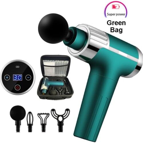 LCD Muscle Massage Gun Neck Body Massager Portable Electric Massage Muscle Pain Relief Relaxing Massager Fascia gun