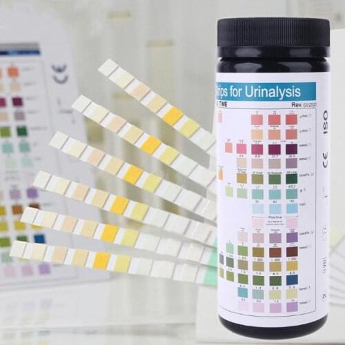 100 Strips URS-14 Urine Test Paper Strip 14 Parameters Ketone Calcuim Glucose... N0HB