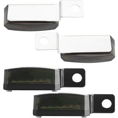 2pcs Smoke Mini LED Motorcycle Turn Signal Indicators Front Rear Blinker Lights Y4UA