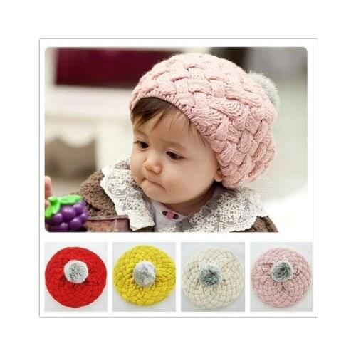 2020 Japanese Cute Winter Knitting Hat Fashion Beanie Rabbit Fur Ball Berets Hats Thick Velvet Warm Beanie Soft Knitted Cap Bere