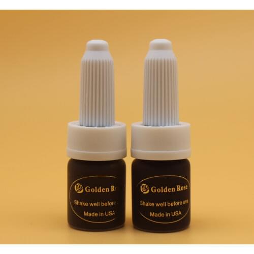 3PCS 5Ml/bottle Permanent Makeup Micro Pigment Golden Rose Makeup Tattoo Ink For Eyebrows Eyeliner Lip Tattoo Body