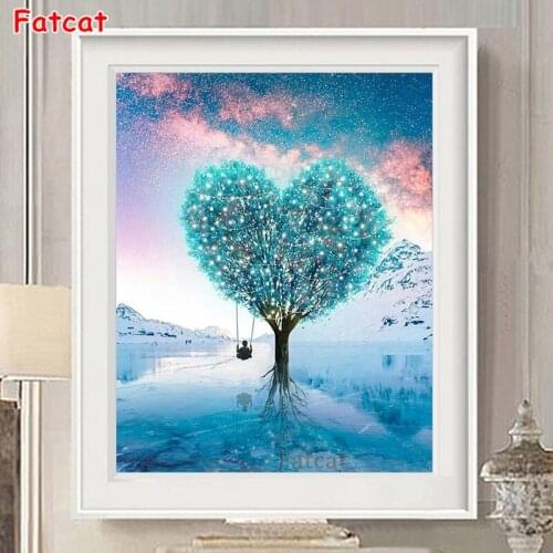 DIY Diamond Embroidery,Round Diamond Full Embroidery Living room love tree Diamond painting cross stitch,needlework PP1479