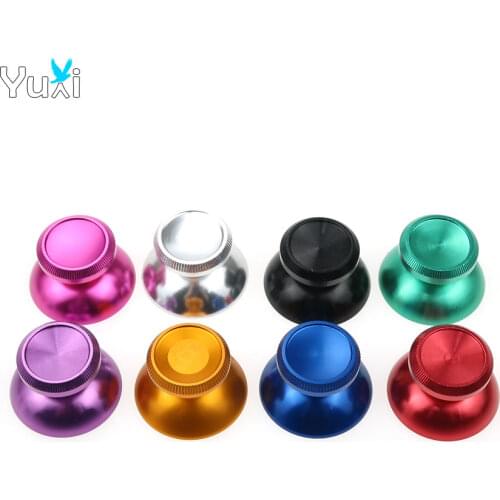 2pcs Aluminum Metal 3D Analog Joystick Stick grip Cap Replacement Repair Parts for Microsoft Xbox 360 Xbox360 Controller