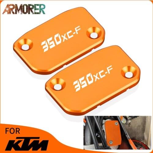 Motorcycle CNC Aluminum Front Brake Reservoir Fluid Tank Cover Accessories For KTM 350XC-F 350 XC-F 2011 - 2021 2018 2019 2020