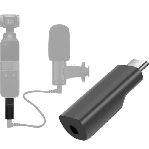 Audio Adapter Supports External 3.5 MM Microphone Self-timer for Osmo Pocket Record Video Extension Accessories