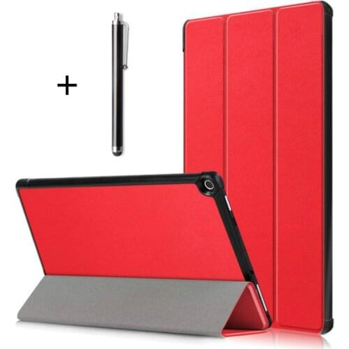 Case For Amazon Kindle Fire HD 10 2017/2019/2021 Plus Tablet Cover Stand All-New Fire HD10 7/9th HD 10 Smart Flip PU Leather+Pen