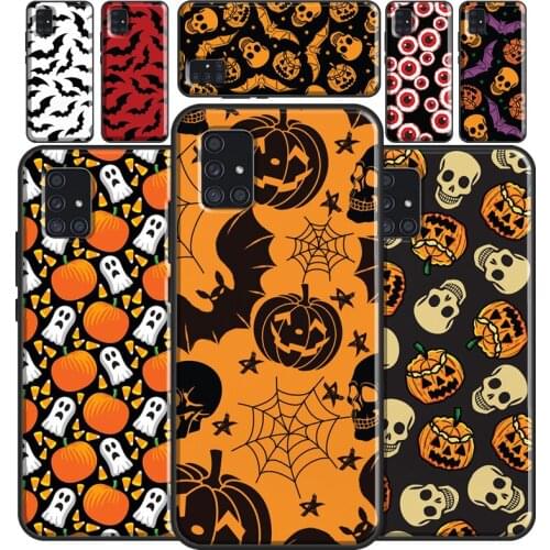 Ghost Pumpkin HALLOWEEN TRICK TREAT Case For Samsung A32 A12 A42 A52 A72 A02 A10 A20 S A40 A50 A70 A21S A20e A31 A41 A51 A71