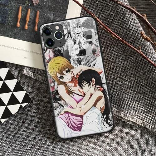 Citrus Yuzu Aihara and Mei Aihara Anime Soft Tpu Glass Phone Case for IPhone SE 6s 7 8 Plus X Xr Xs 11 12 Mini Pro Max Samsung