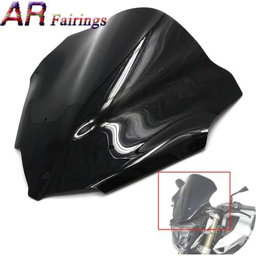 2015-2017 For BMW F800R Motorcycle Double Bubble Windshield Windscreen Wind Deflectors ABS Plastic Glass F 800R 2015 2016 2017