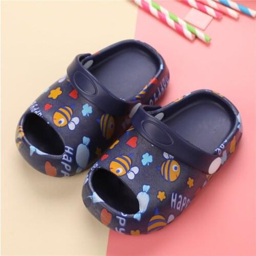 Child Kids Slippers for Boys Girls Cartoon Shoes Summer Toddler Flip Flops Baby Indoor Slippers Beach Swimming Slippers Children