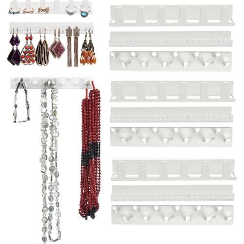 OPPOHERE Jewelry Display Hanging Earring Necklace Ring Hanger Holder Rack Sticky Hooks 9X