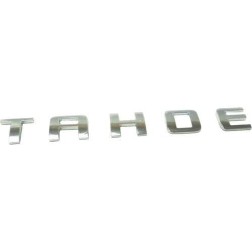 For Chevrolet Tahoe Side Aluminum 3D Letter Name Emblem Decals