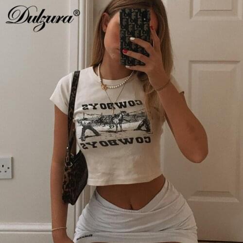 Женские хлопковые футболки Dulzura China At AliExpress