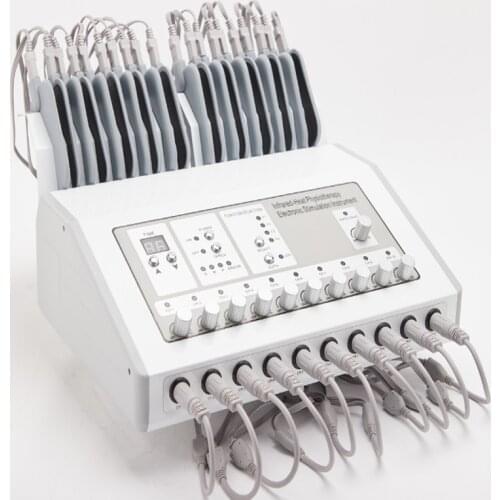 Electrode heat EMS bio-wave stimulate muscle tissue micro current body massage fat reduce beauty device