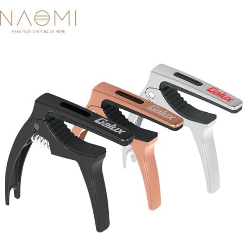 Naomi Electric/ Acoustic Guitar Capo Galux Guitar Capo GC-500A Versatile Guitar Capo Mental +Silica gel Material