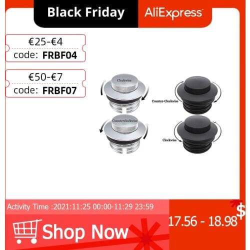 Chrome Aluminum Knurled Screw-In Flush Mount Fuel Gas Tank Cover Cap For Harley Sportster XL883 XL1200 Dyna FXD Softial Fat Boy