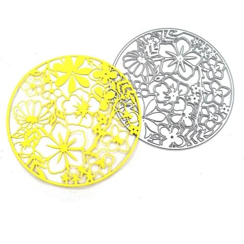 Julyarts Flower Circle Scrapbooking Material Molds For DIY Scrapbooking Decorative Embossing Handcraft Die Cutting Template